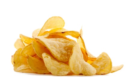 serving calories from chips are unrealistic and can promote weight gain