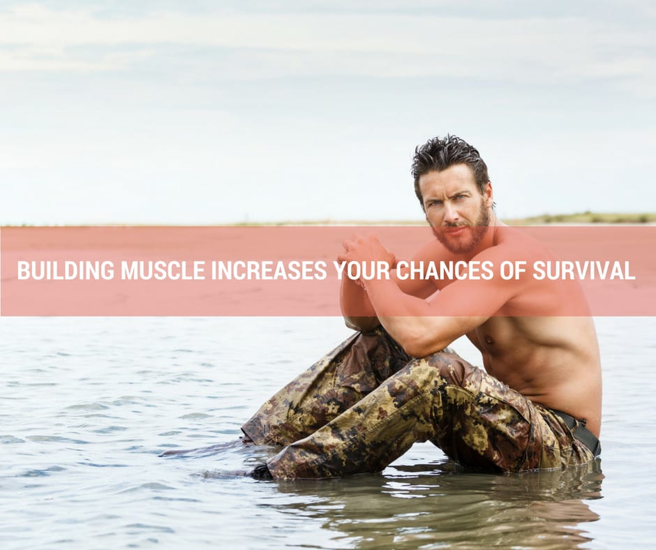 Building muscle increases your chances of survival