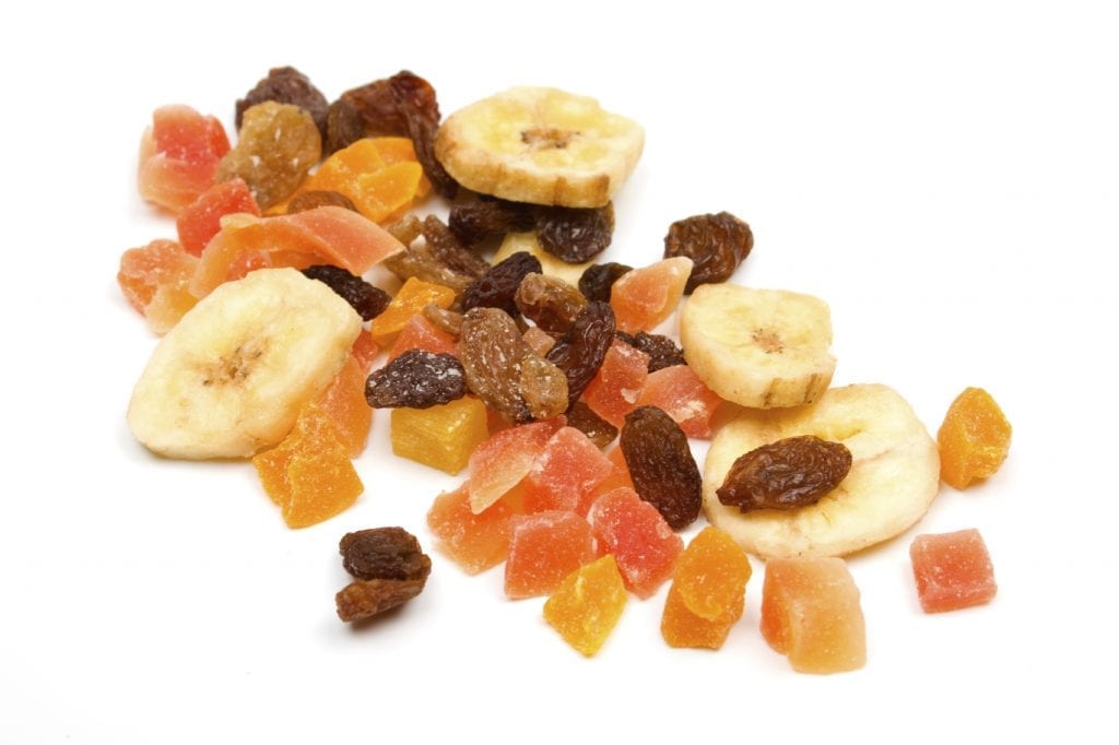 Dried fruit not as healthy as real fruit