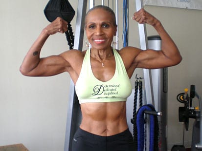 example of older female bodybuilder