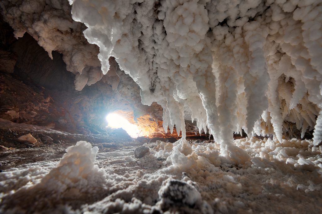 Namakdan Salt Cave on Qeshm Island in Southern Iran taken in January 2019 taken in hdr