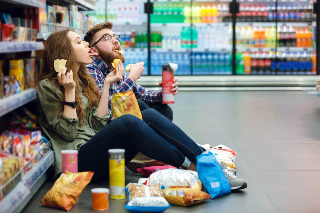 Salty junk food causes emotional eating