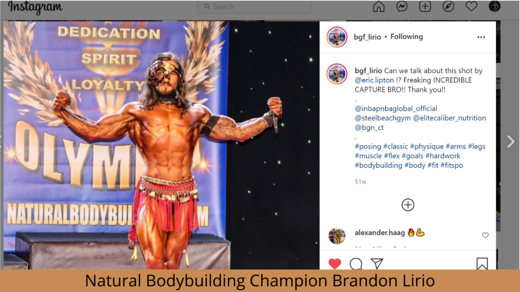 natural mr America Brandon Lirio