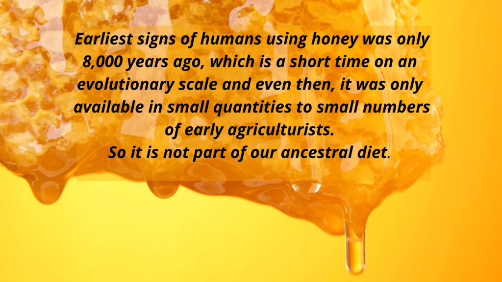 honey is not a part of our ancestral diet