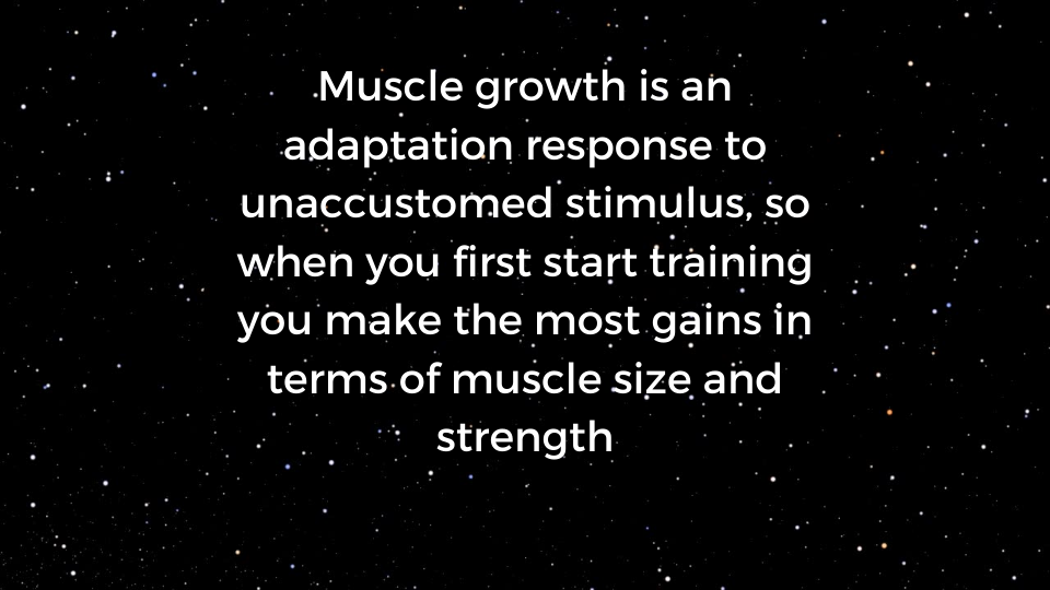 Muscle Growth is an Adaptation Response to New Stimulus