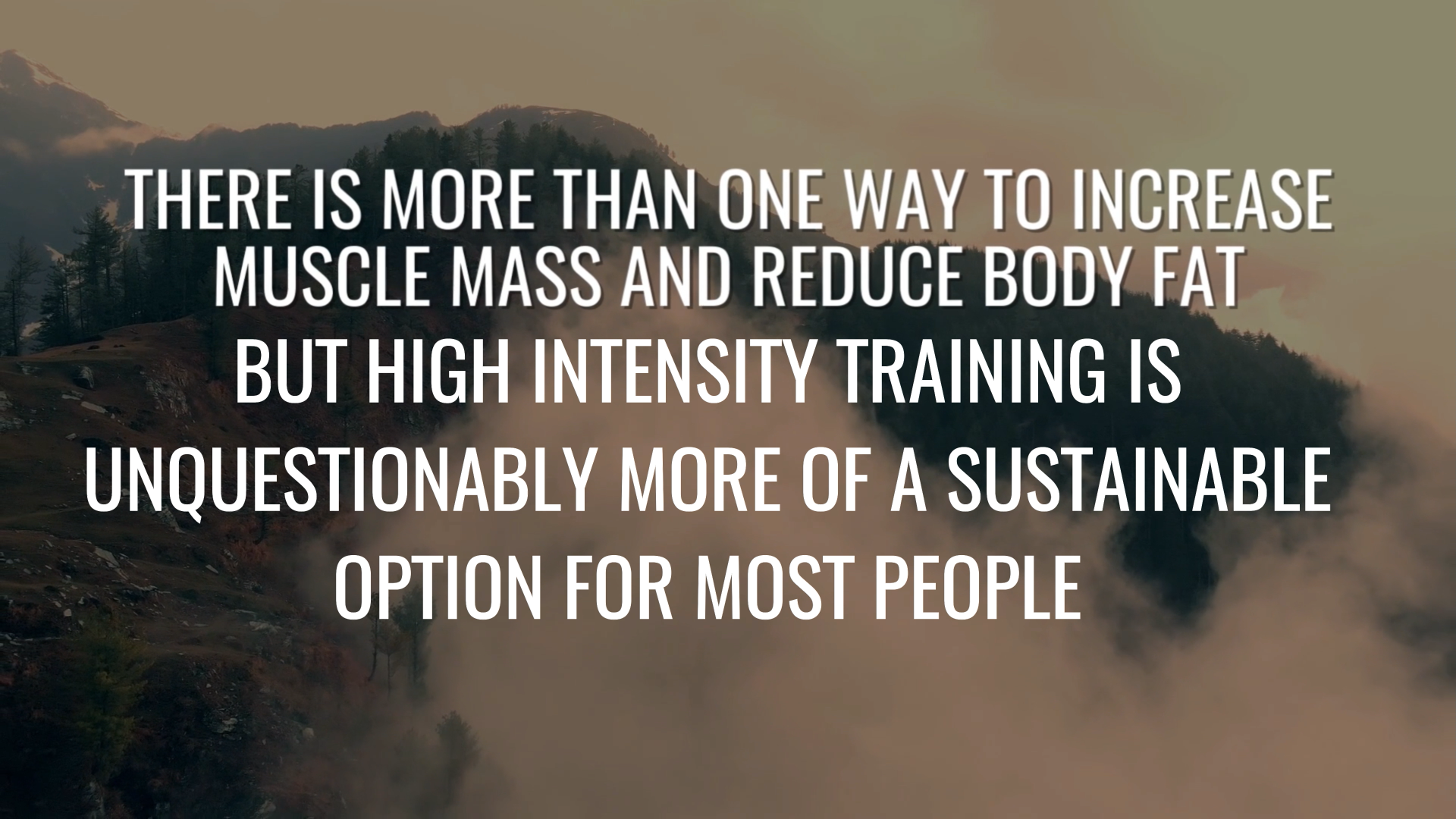 High intensity training is a sustainable way to increase muscle mass and reduce body fat!