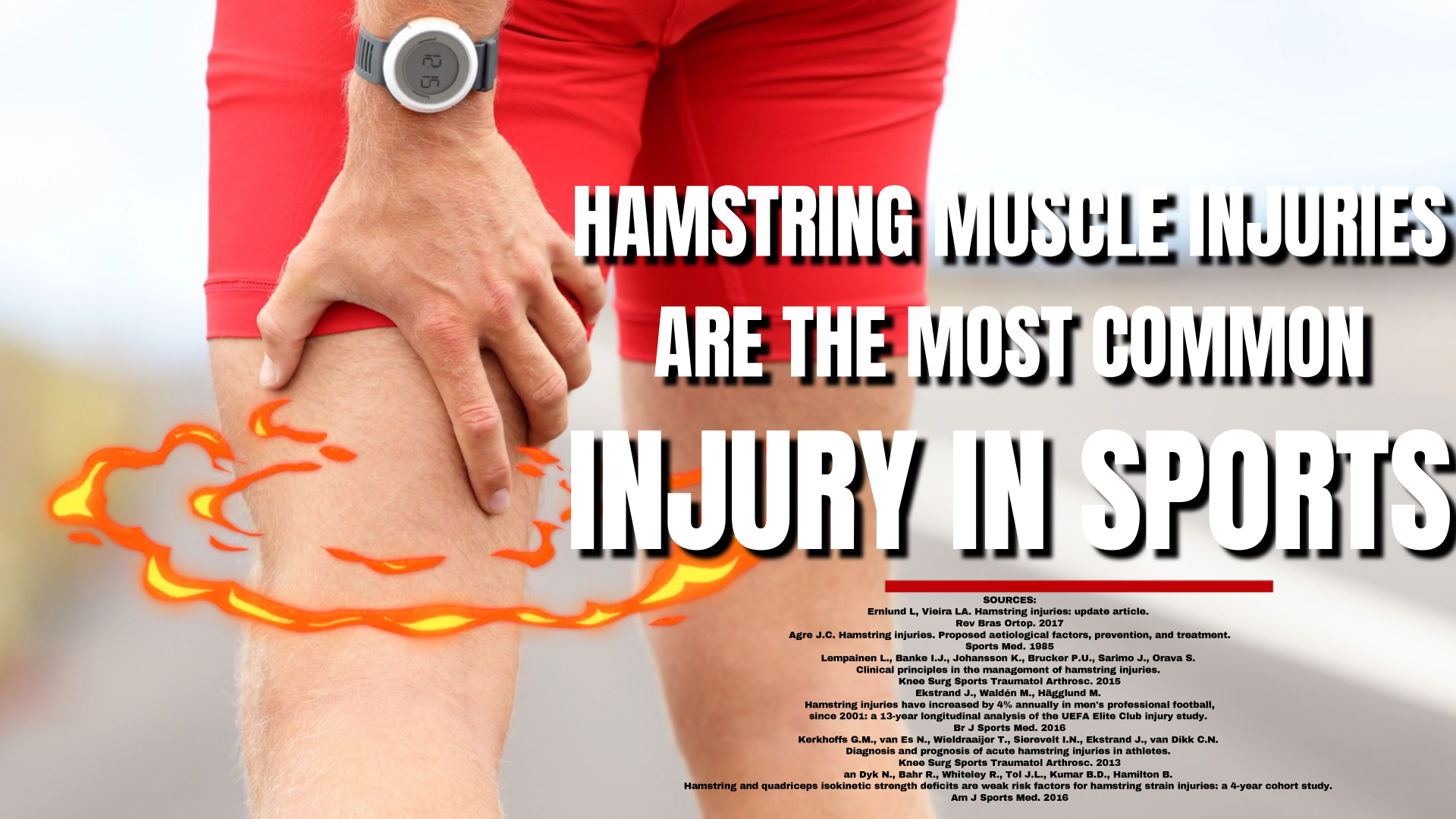 Hamstring injuries are the most common injuries in sports