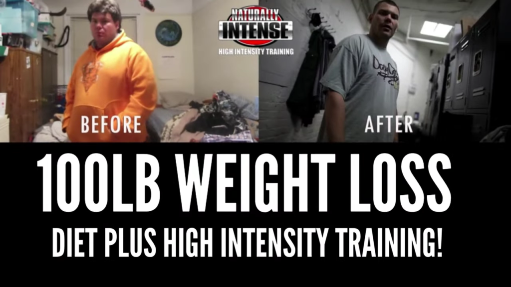 A mix of Naturally Intense High Intensity training and proper diet yields extremely successful weight loss results
