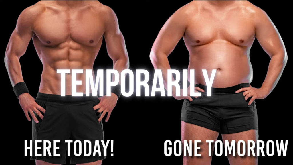 Most diet tactics implemented by influences, bodybuilders and those on steroids are for temporary results and not permanent weight loss.