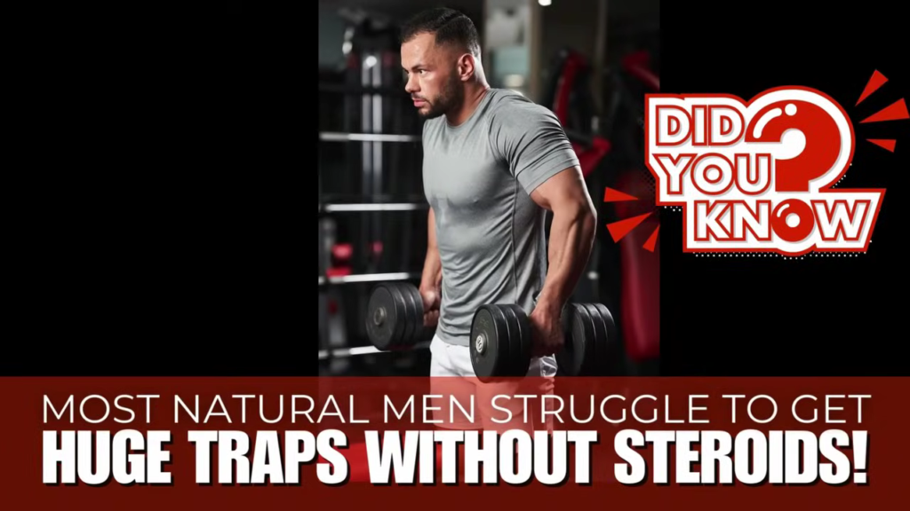 Men also struggle to build larger trap muscles as naturally athletes