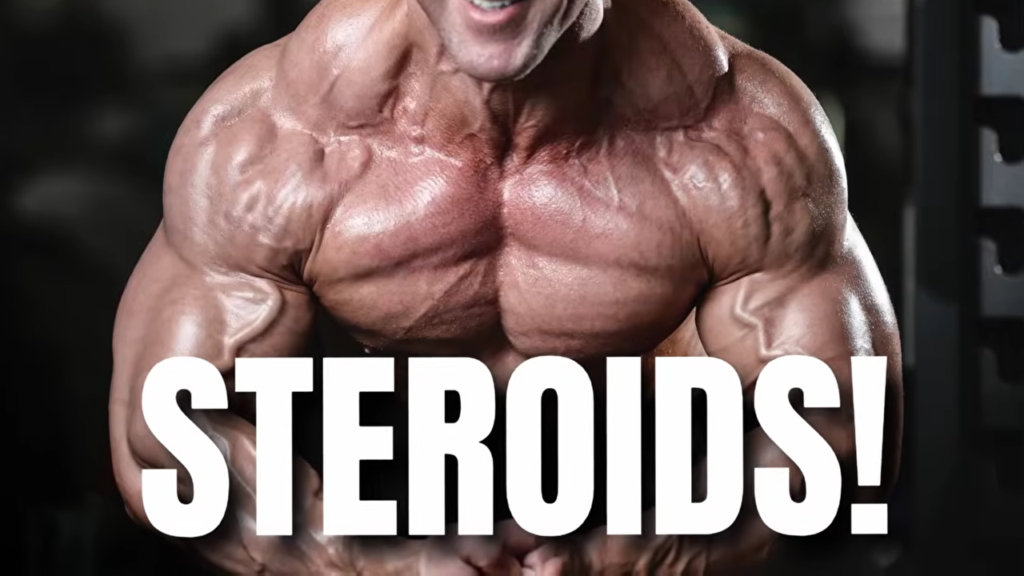 A very muscular and vascular bodybuilder flexes showing what bodybuilders look like on steroids as we talk about why natural bodybuilders shouldn't take steroid user's advice