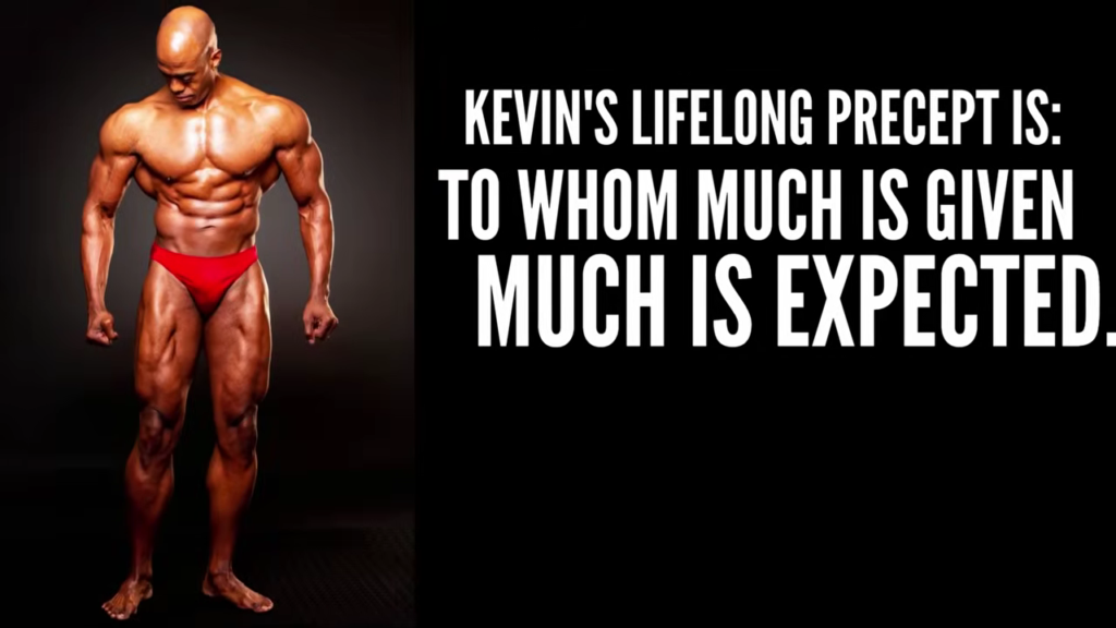 Naturally Bodybuilder Kevin Richardson's lifelong precept, to whom much is given, much is expected, which he shows by sharing information freely without trying to sell anything