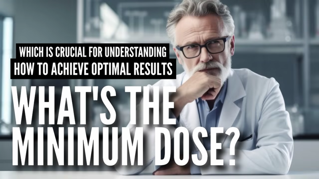 Propaganda and lack of evidence based testing means we don't know the minimum dose which is crucial for optimal results