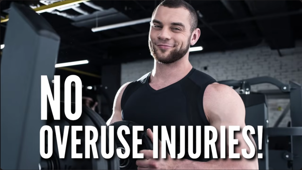 Overuse injuries come from people doing the same exercises over and over again which is why Naturally Intense workouts are different every session