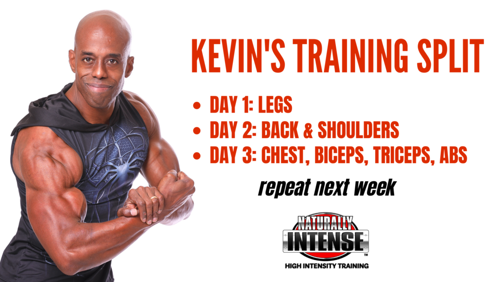 Naturally Intense three day workout split for natural bodybuilders