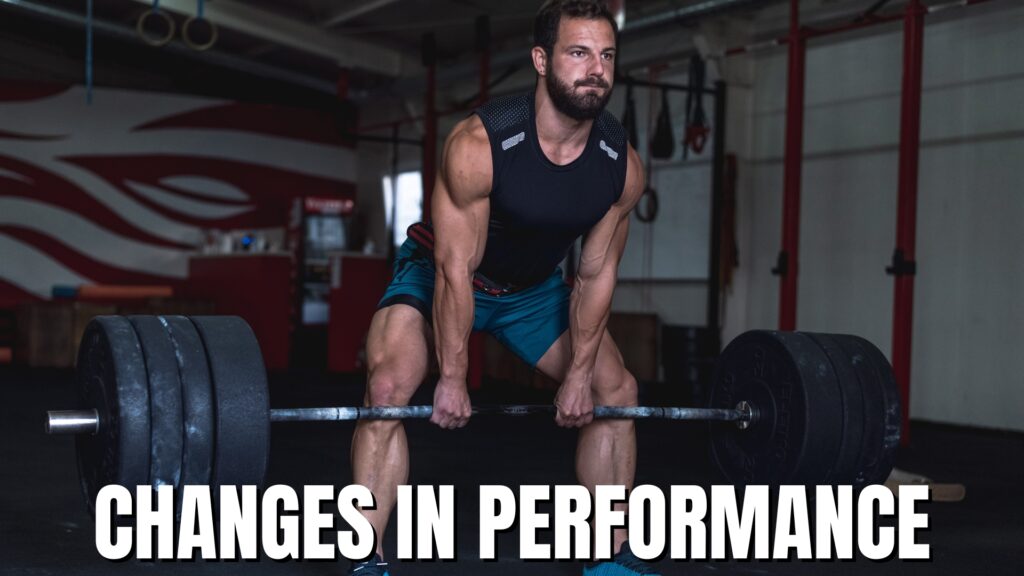 changes in performance from training 3 days in a row