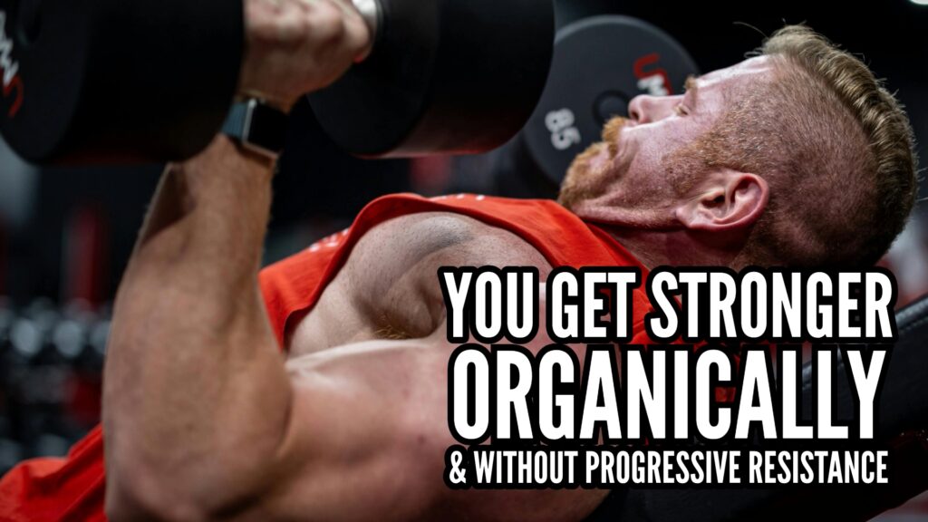 No progressive resistance for chest training but results come nonetheless