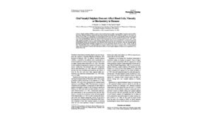 numerous studies found vanadyl sulphate to be ineffective