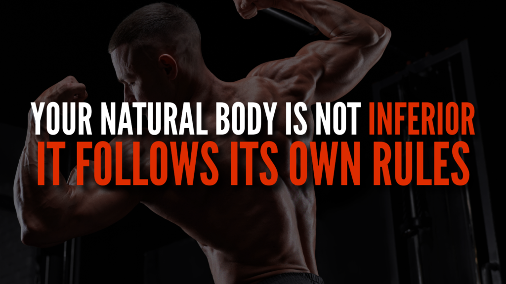 Graphic stating a natural body is not inferior it just has its own rules